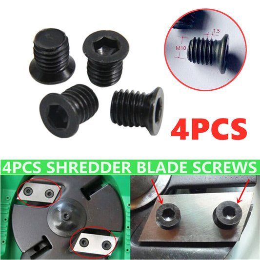 M10x1.5 Socket Countersunk Screws Bolts Special For Garden Chipper Blades Screws