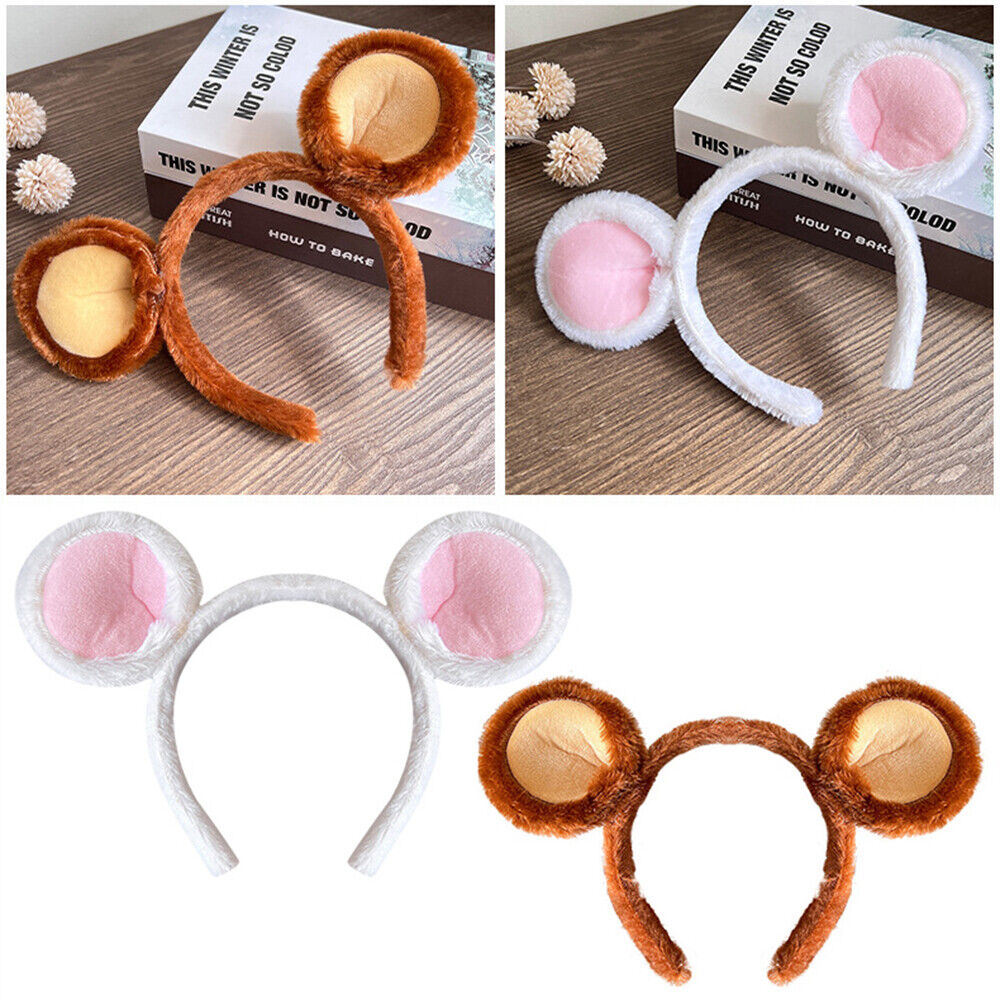 2x Headband Women Hair Cute Mouse Ear Decors Girls Makeup Hairband Birthday Party