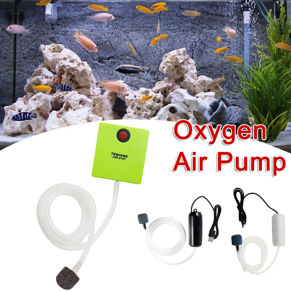 Portable Mini Aquarium Oxygen Pump Fish Tank Air Pump Battery Operated Fish Pump