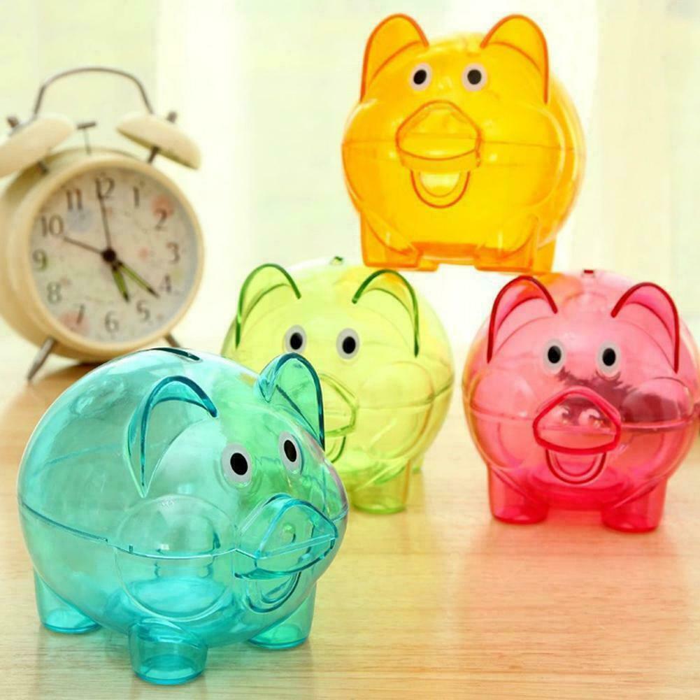 Piggy Bank Money Box Saving Cash Fun Gift Plastic quality high Pig Y0C1