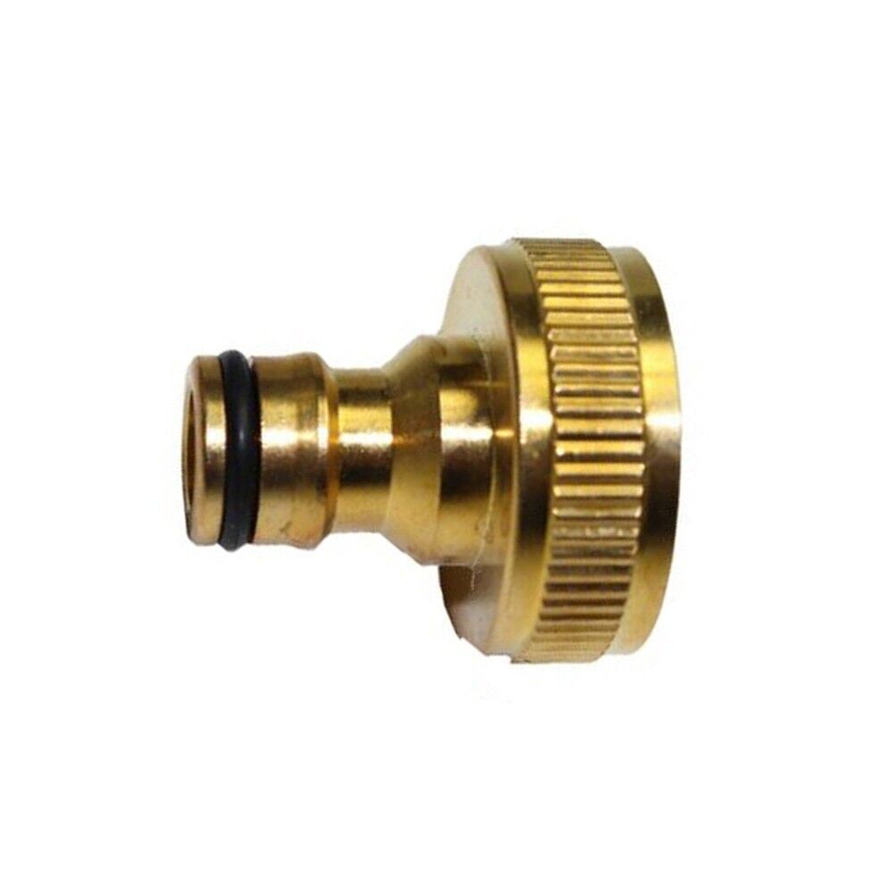 Upgrade Your Garden with Golden Brass Pipe Tap Connector/Adapter (3/4 Size)