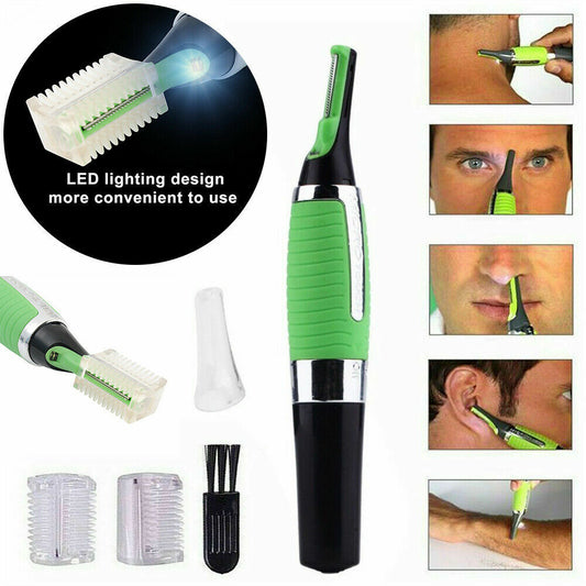 Men Nose Ear Face Neck Eyebrow Hair Mustache Beard Trimmer Shaver Clipper Remove