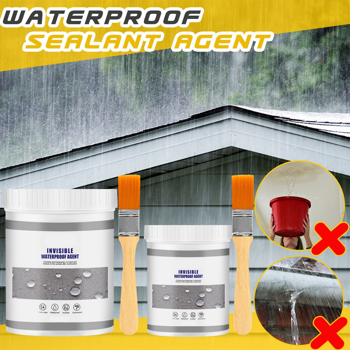 100g Waterproof Invisible Bonding Wall Adhesive Sealant Anti-leakage Agent
