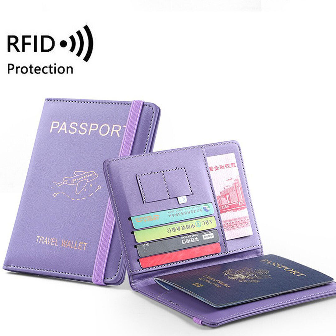 RFID Passport Cover Holder Wallet Case Organiser Travel Accessories Sleeve