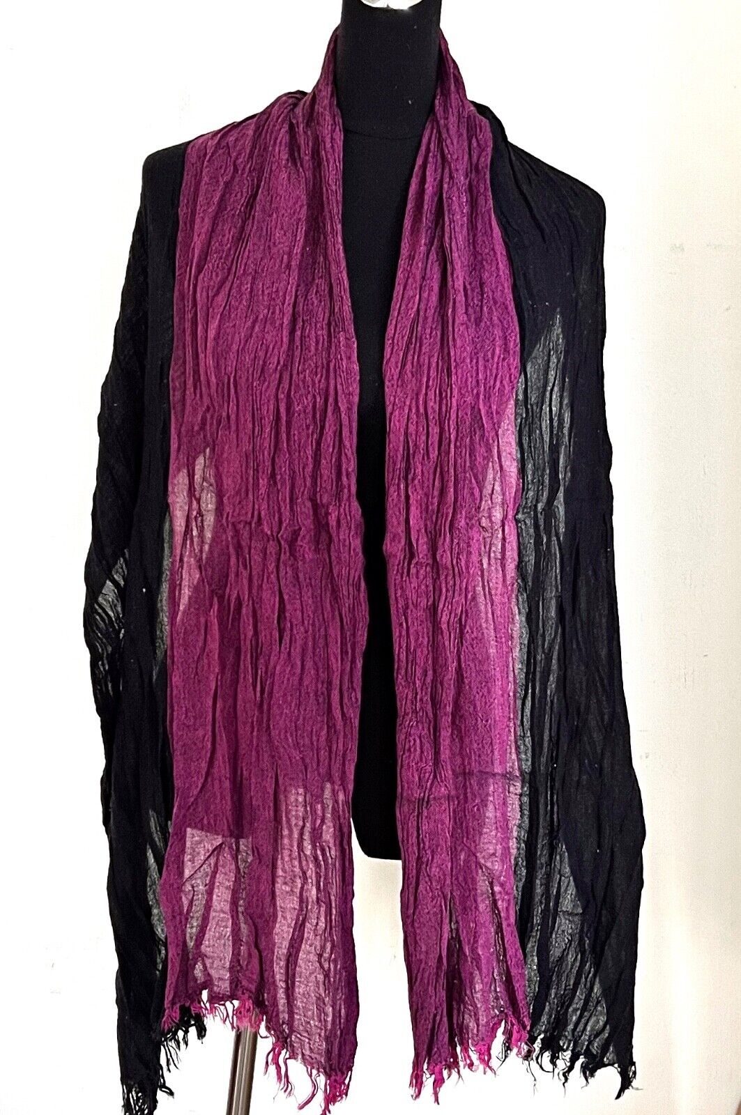 WINTER WARMER KNITTED PLEATED BUBBLE WRAP SCARF/SHAWL SC020