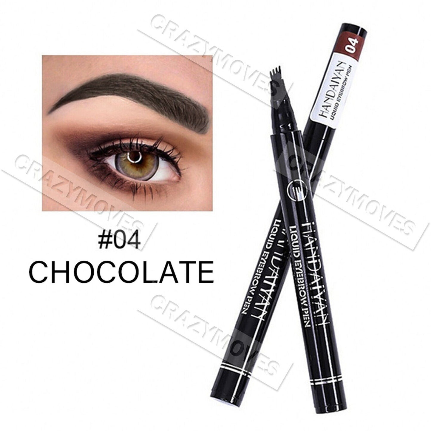 New Microblading Tattoo Eyebrow Ink Pen Eye Brow Pencil Brow Enhancer Stencil