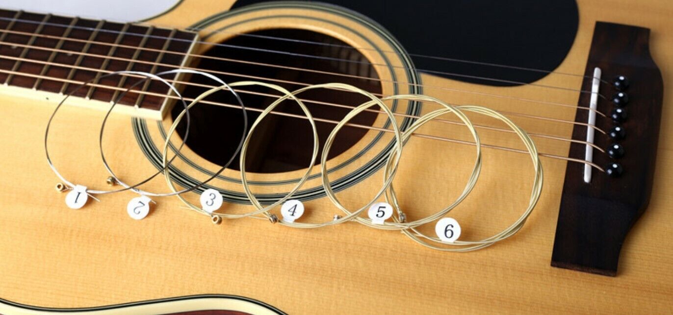 Premium Acoustic Guitar Strings With Free Pick Steel Civin Light Universal