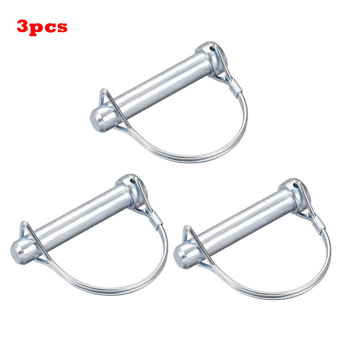 3Pcs Shaft Locking Pin 12mmx65mm Coupler Pin for Farm Trailers Lawn Arch Garden