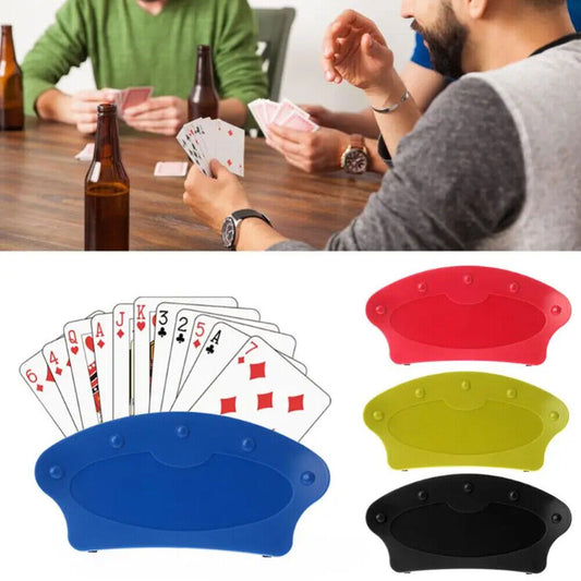 4pcs Fan Shape Playing Card Holder Rack Hands-Free for Children Arthritis Poker