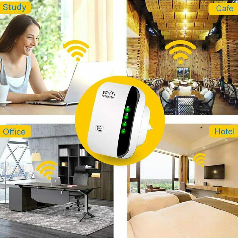 300Mbps Wifi Extender Repeater Range Booster Wireless-N 802.11 AP Router