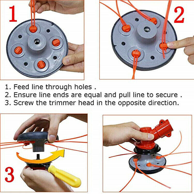 Universal Fast Trimmer Head Strimmer Bump Feed Line Spool Brush Cutter Grass