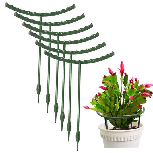 10 Pack Plant Support Plant Stakes,Plastic Half Round Plant Support 6945