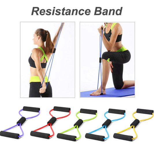 Resistance Bands Chest Expander Elastic Rope Yoga Home Gym Fitness Exercise Loop