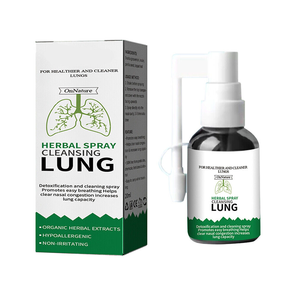 Herbal Spray Cleansing Lung Organic Herbal Throat Oral Relief Throat