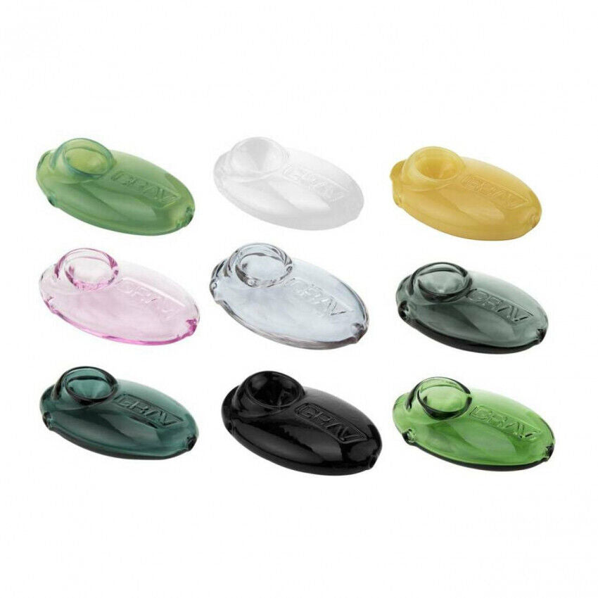 GRAV Pebble Spoon Hand Pipe 3" MULTIPLE COLORS