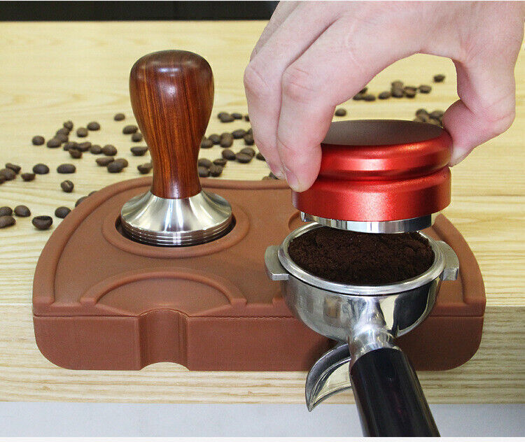 Silicone Espresso Corner Tampering Mat Coffee Tamper Station Anti-Slip Tamp Pad