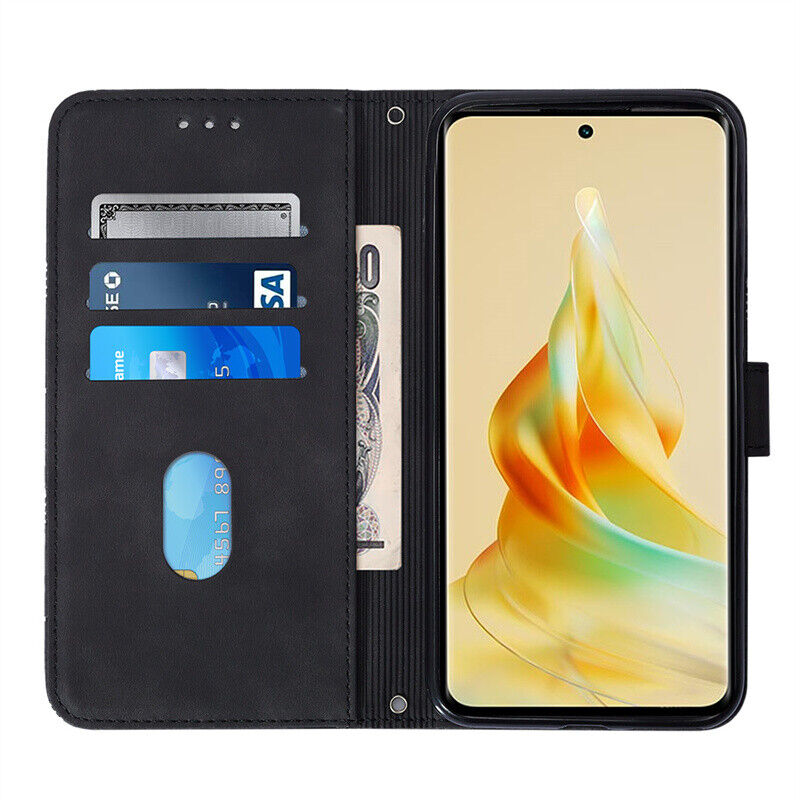 Retro Wallet Leather Case Flip Cover For Oppo A60 A79 A18 A38 A78 A17 A57 Reno11