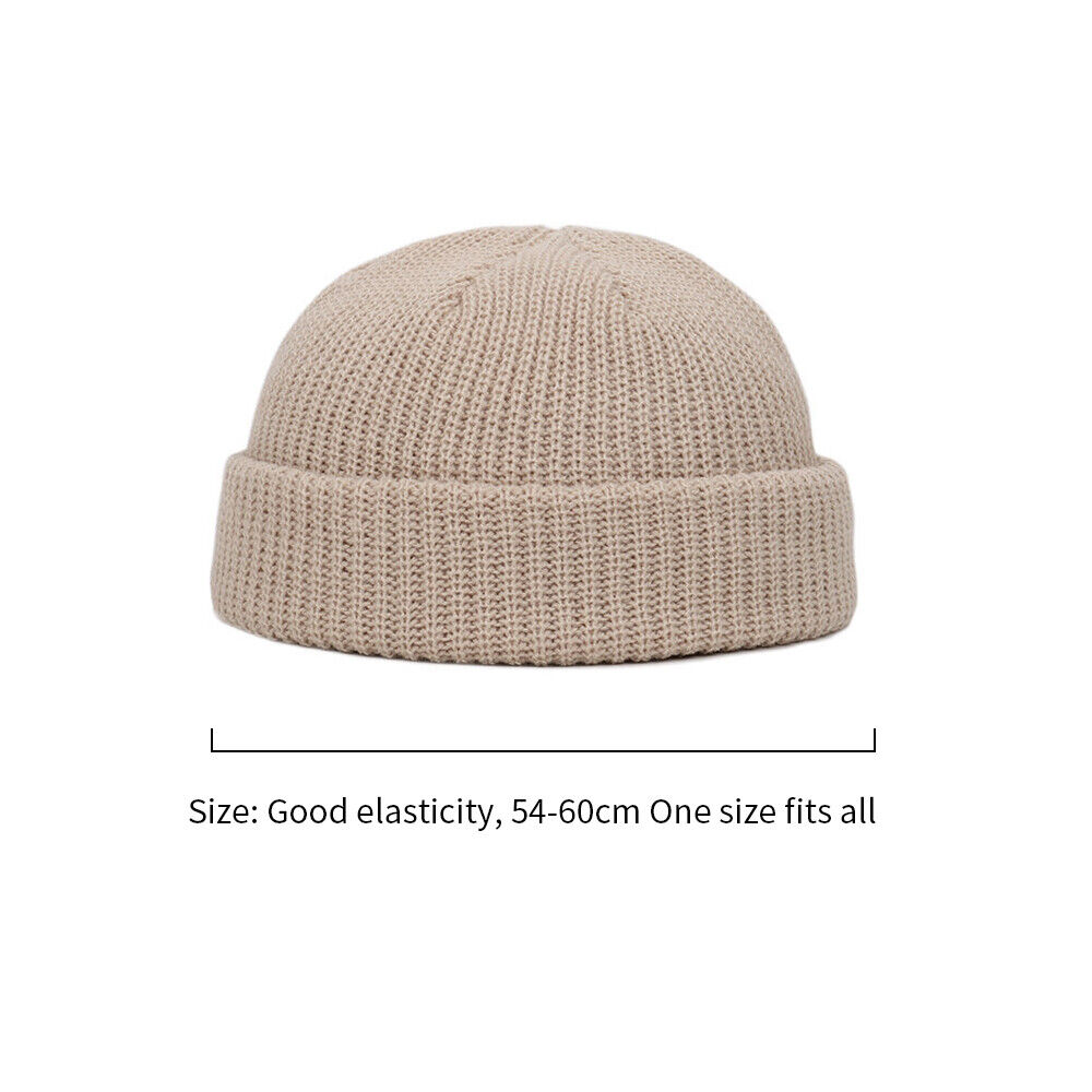 Men Women Mini Fisherman Beanie Winter Spring Hat Soft Knitted cap Fashion