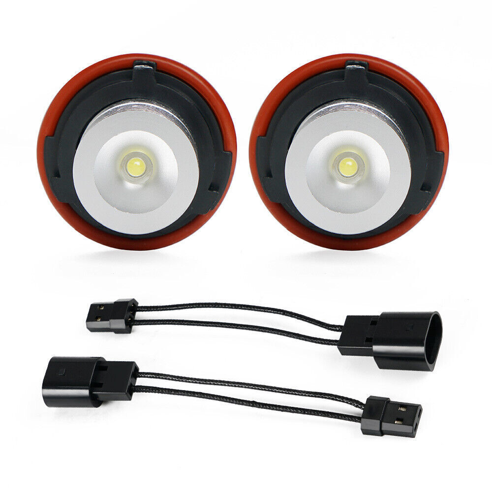 2x Angel Eyes LED Halo Ring Light Bulbs Error Free For BMW X5 E39 E53 E60 E61 E63