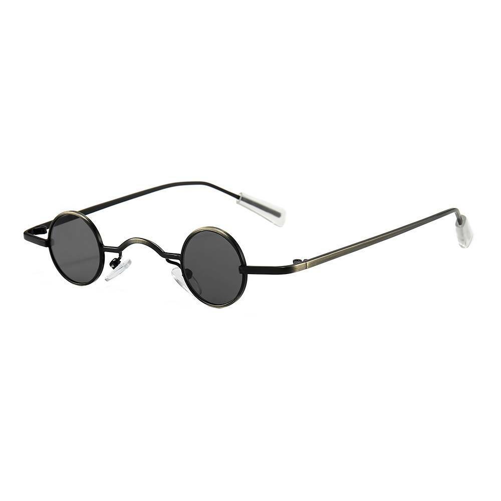 Retro Mini Sunglasses Women Round Metal Frame Small Fashion Framed Sun Glasses