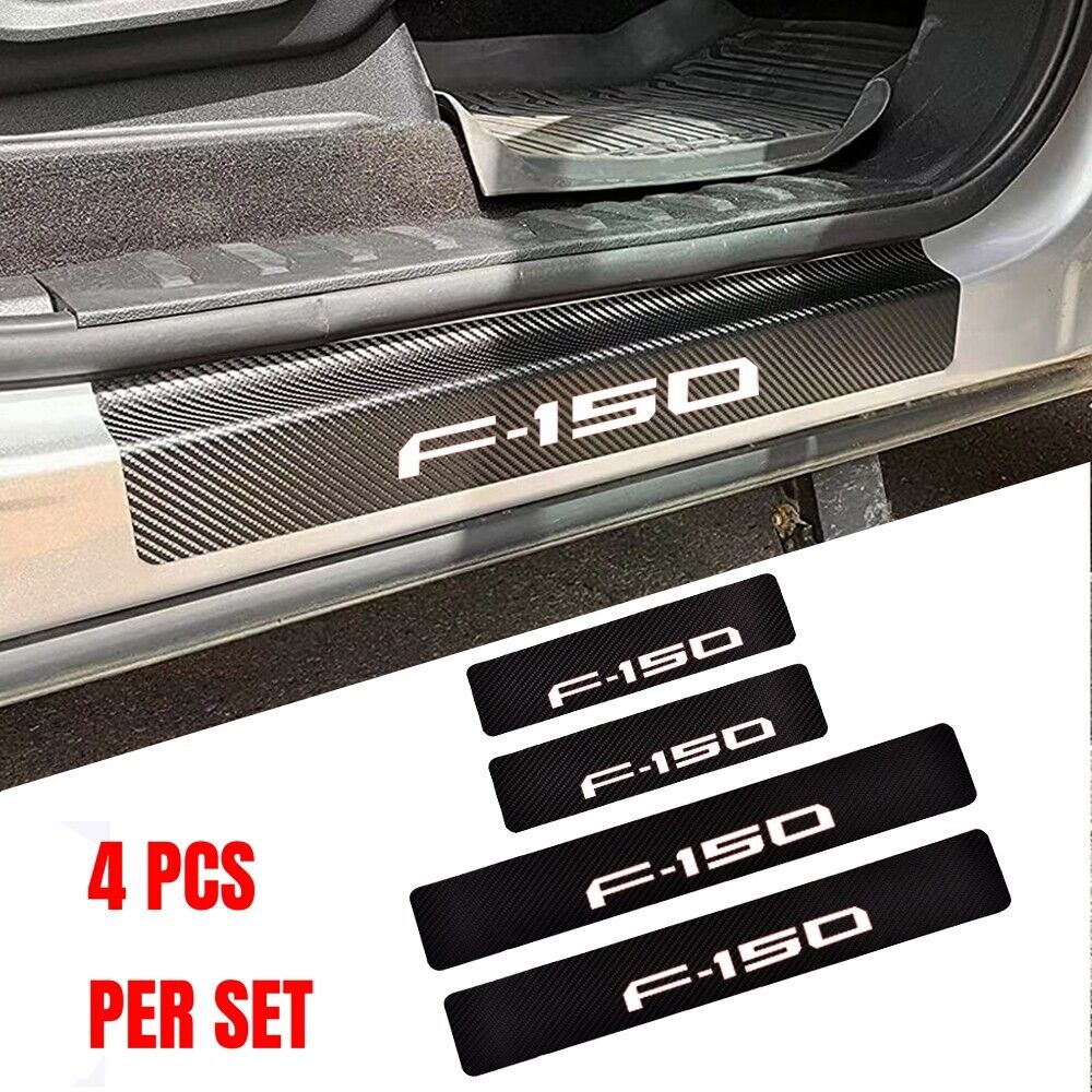 For Ford F150 Car Door Plate Sill Scuff Anti Scratch Decal Sticker Protector