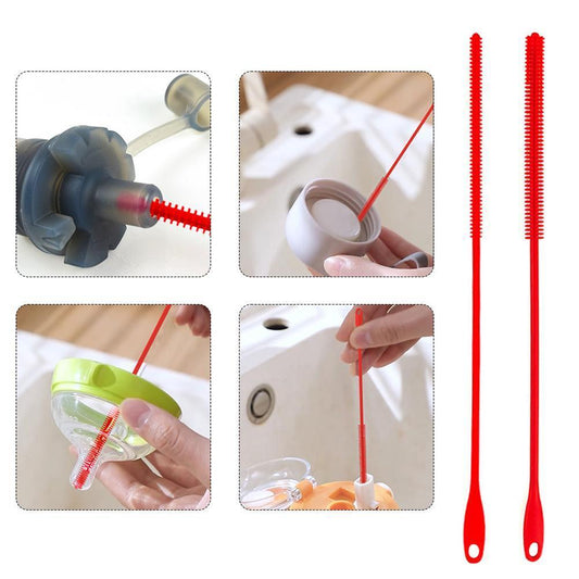 Silicone Straw Brushes,Extra Long StrawCleaning Brush Brush Crevice X3R5