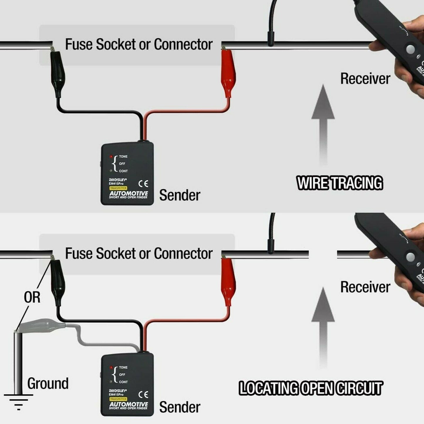 Digital Car Circuit Scanner Diagnostic Tool Tester Cable Wire Short Open Finder