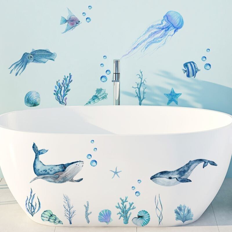 Wall Sticker Animal Sea Scenery Vinyl Mural Arts Kids Bedroom Nursery Home Decor