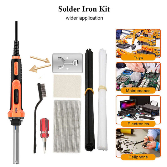 100W Plastic Welding Welder Soldering Iron Kit Car Bumper Surface Repair Tool