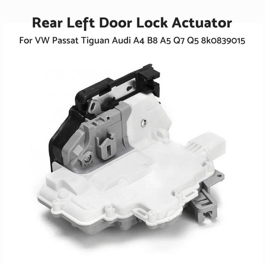 Door Lock Actuator Rear Left Fit Audi A4 B8 A5 Q7 Q5 VW Passat Tiguan 8k0839015