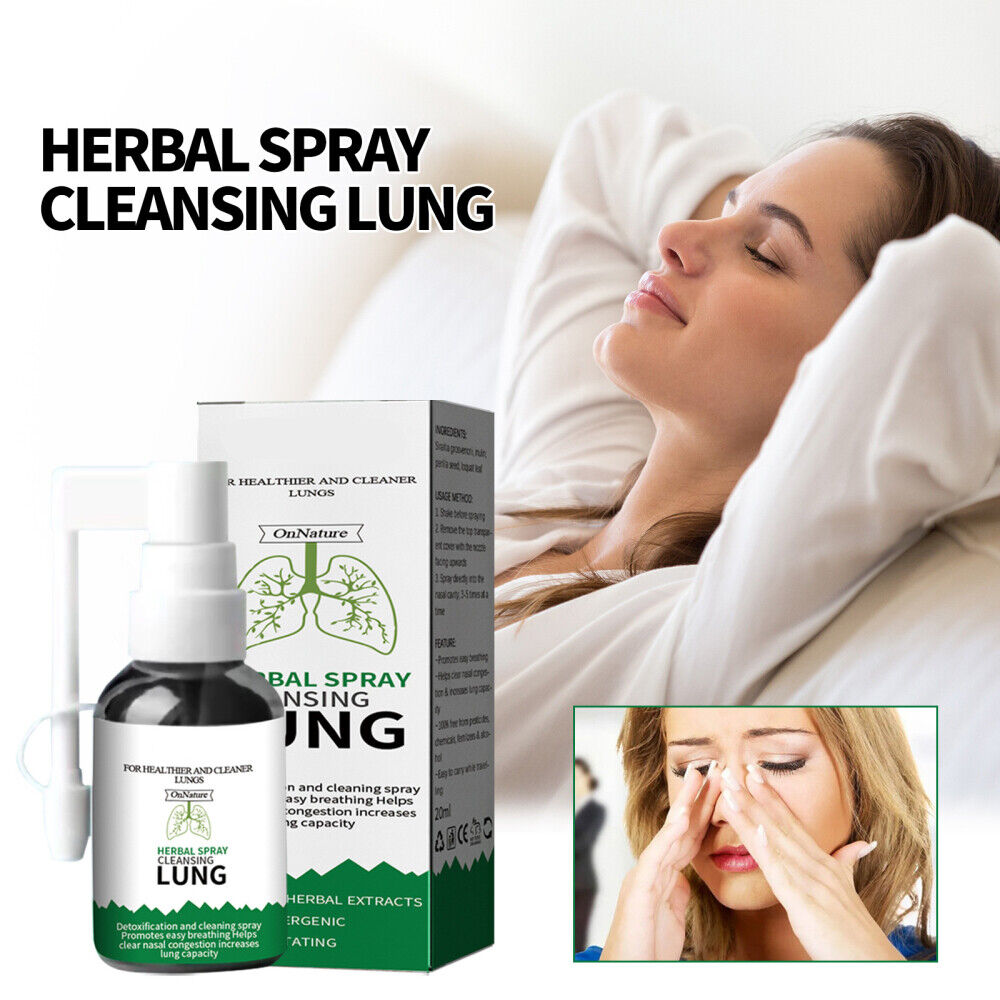 Herbal Spray Cleansing Lung Organic Herbal Throat Oral Relief Throat