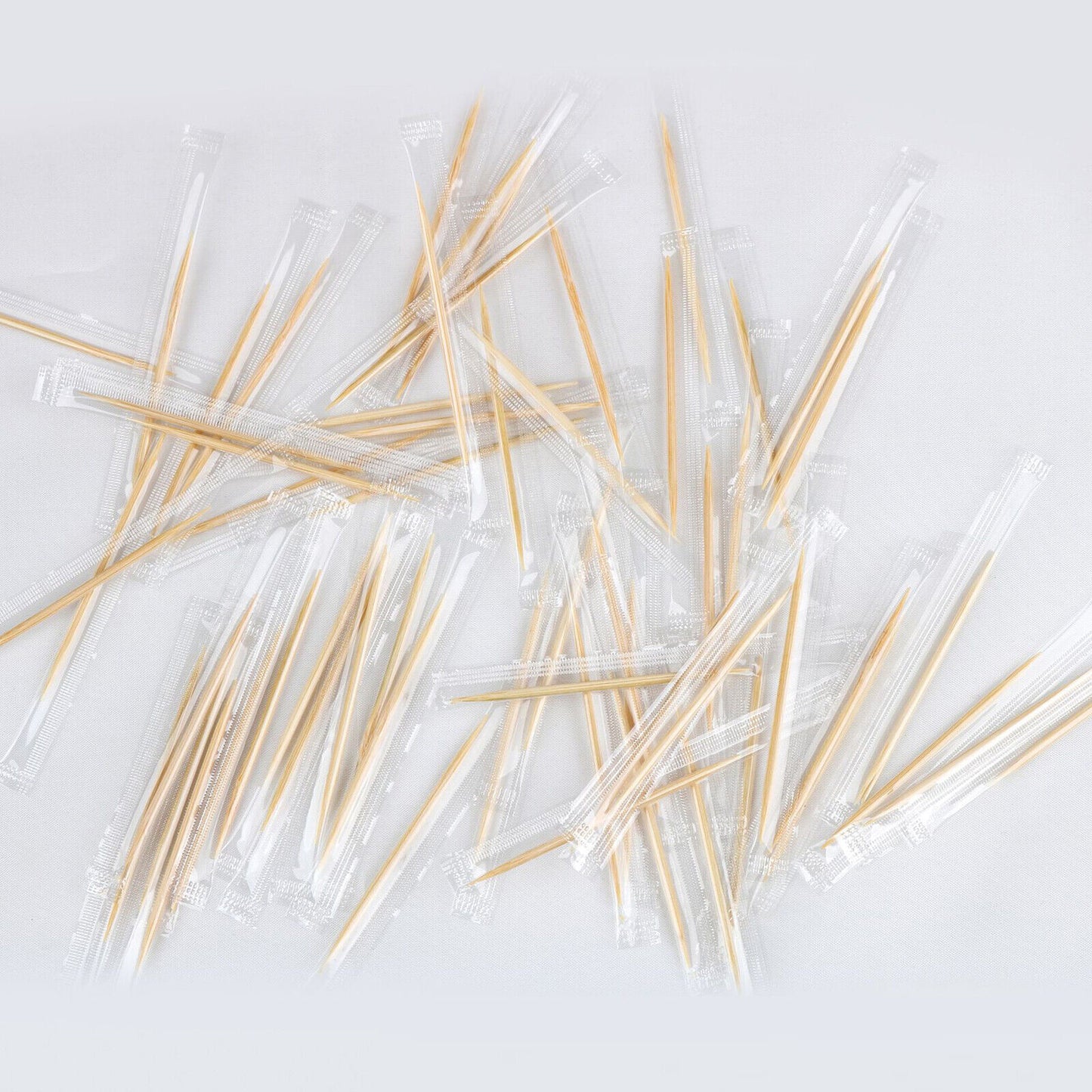 1000pcs Individually Wrapped Bamboo Dental Toothpick Tooth Food Picks Cocktail