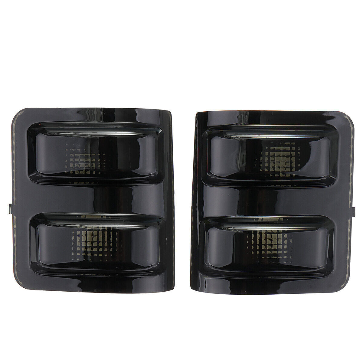 Smoked Side Tow Mirror Turn Signal Light Lens For Ford Truck F250 F350 F450 2Pcs