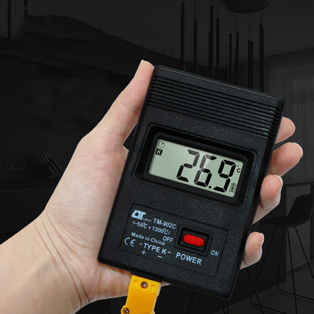 TM-902C Digital K Type LCD Thermometer Thermodetector Meter + Thermocouple