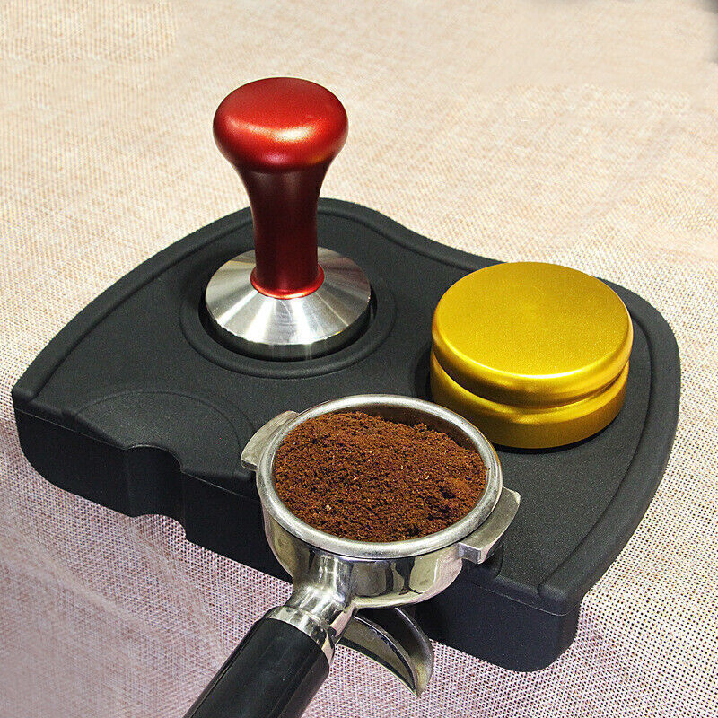 Silicone Espresso Corner Tampering Mat Coffee Tamper Station Anti-Slip Tamp Pad