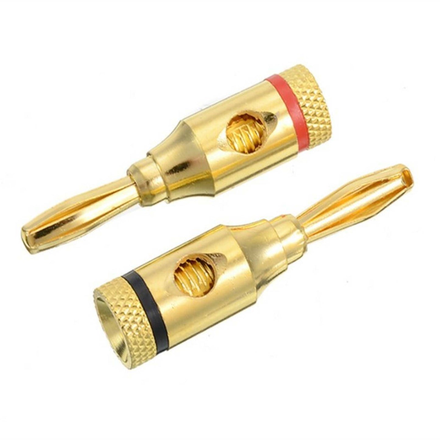 40PCS 4mm Banana Plug Gold Plated Musical Audio Speaker Cable Wire Connector