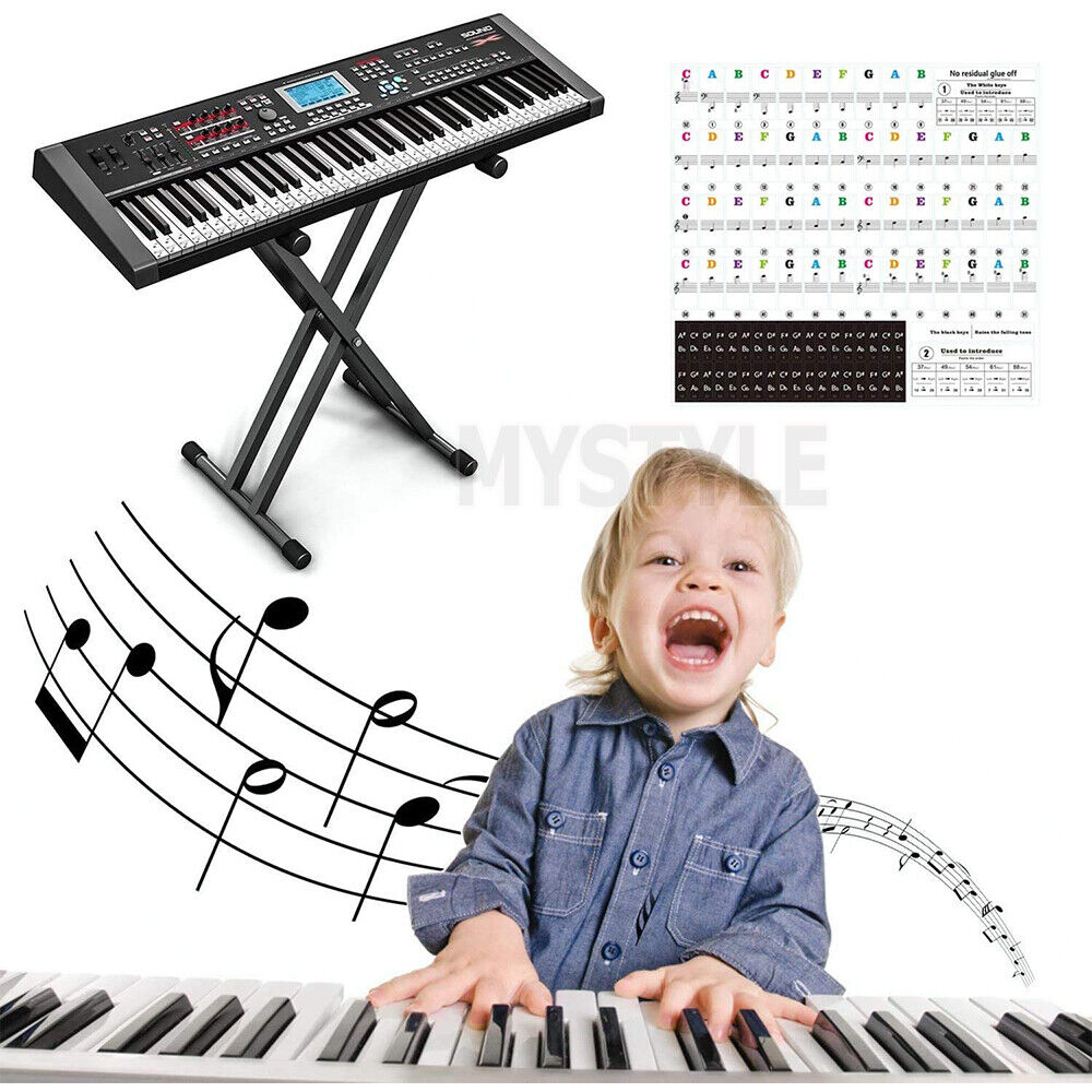 Key Note Universal Learner Piano Keyboard Stickers Set For Beginners