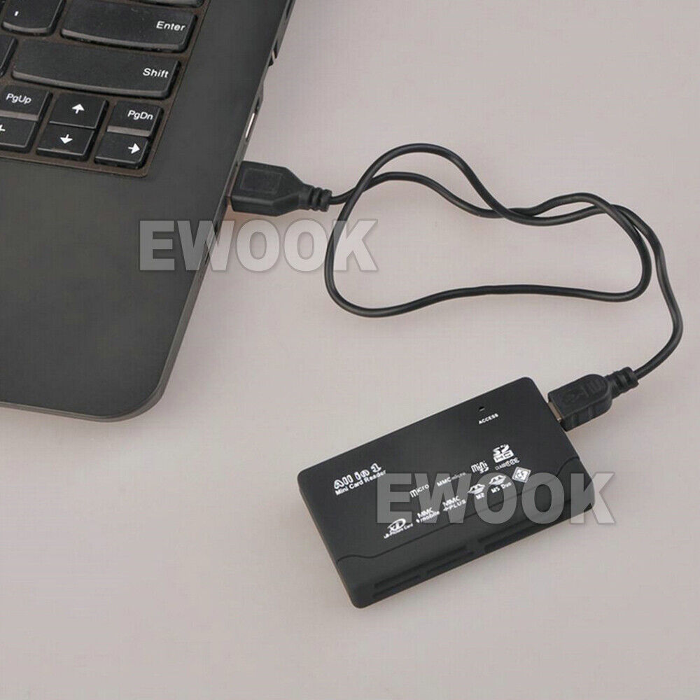 USB 2.0 All in One Multi Memory Card Reader CF SD SDHC MS TF M2 XD MMC