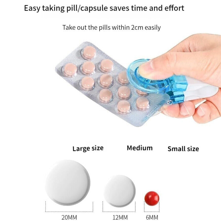 Portable Pill Taker Remover Tablets Pill Blister Pack Opener Pill Popper