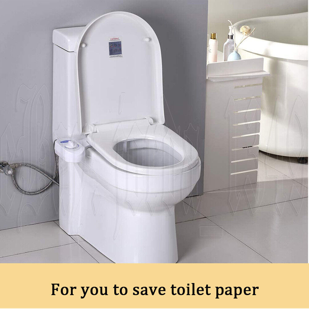 Toilet Bidet Seat Attachment Spray Hygiene Water Wash Clean Sanitation Bathroom