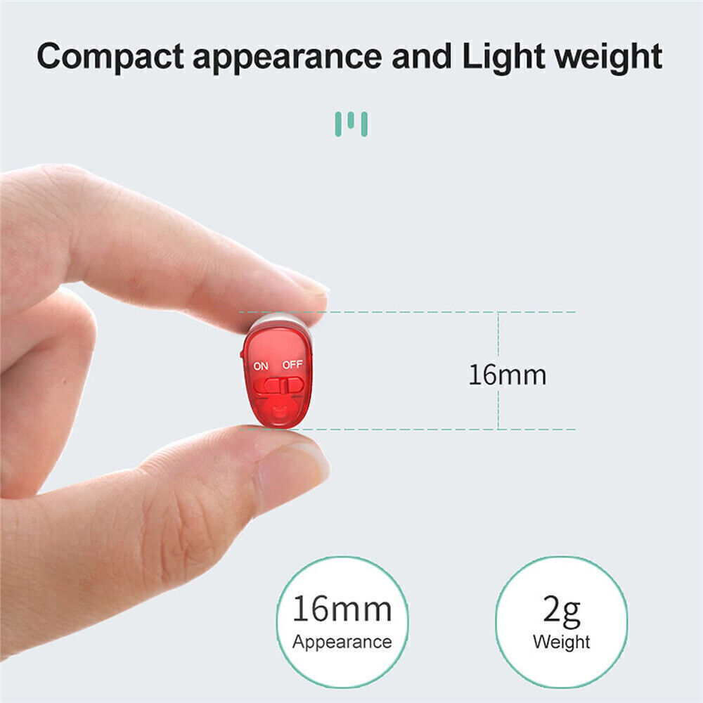 Mini Invisible In-Ear Hearing Aids Sound Voice Amplifier Noise Cancelling Kits/