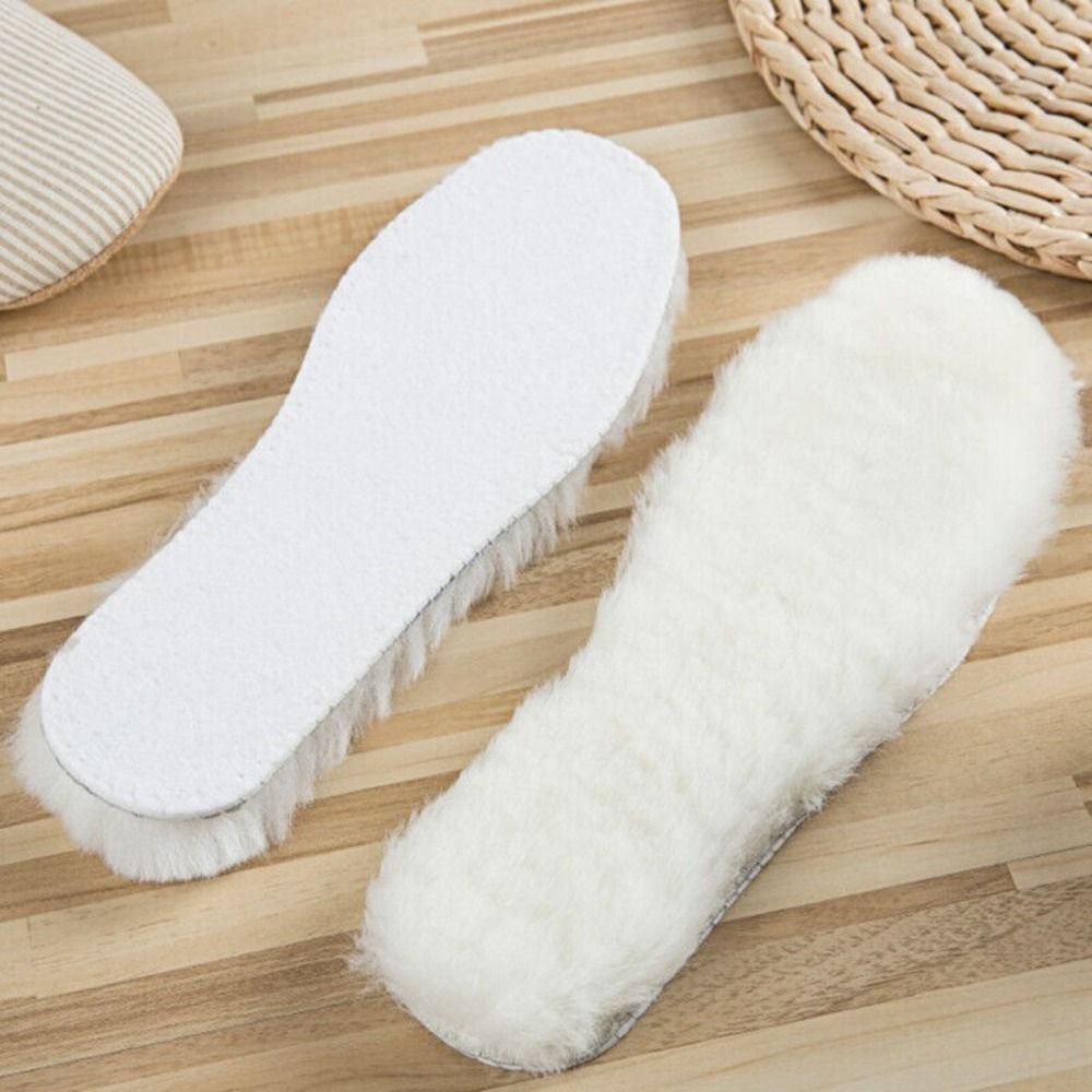 3pairs Soft Winter Warm Sheepskin Insoles Fleece Pads Shoes Insert Boots Shoe Soles