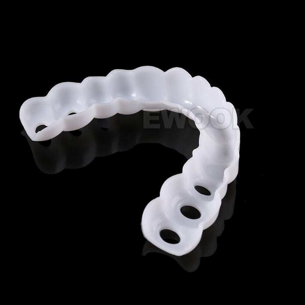 Snap On Bottom /Upper Lower False Teeth Dental Veneers Dentures Fake Tooth Smile