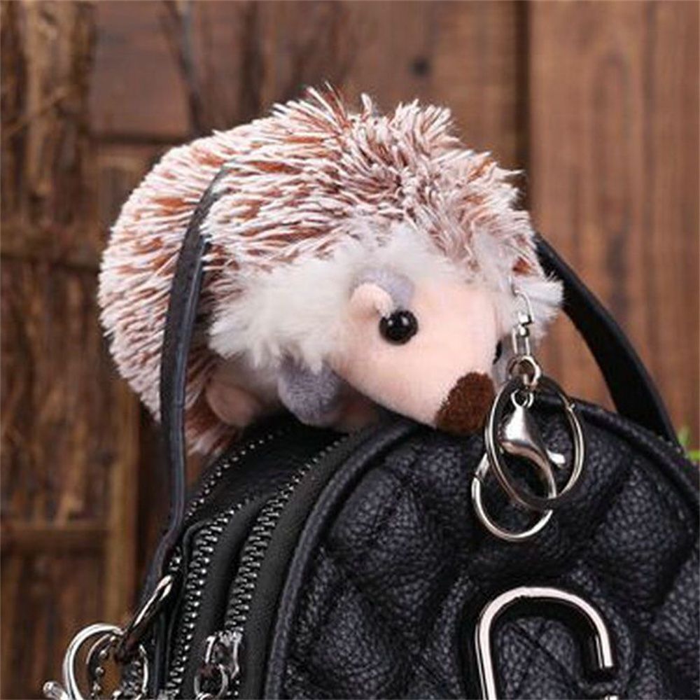 Pendants Plush Keyring Hedgehog Key Chain Auto Animal Keychain Plush Key Chain