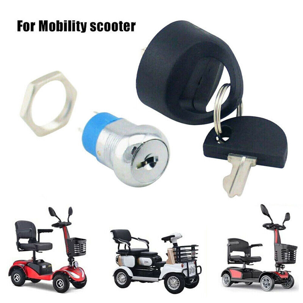 Replacement Mobility Scooter Spare Start On/Off Ignition Switch With 2 Keys