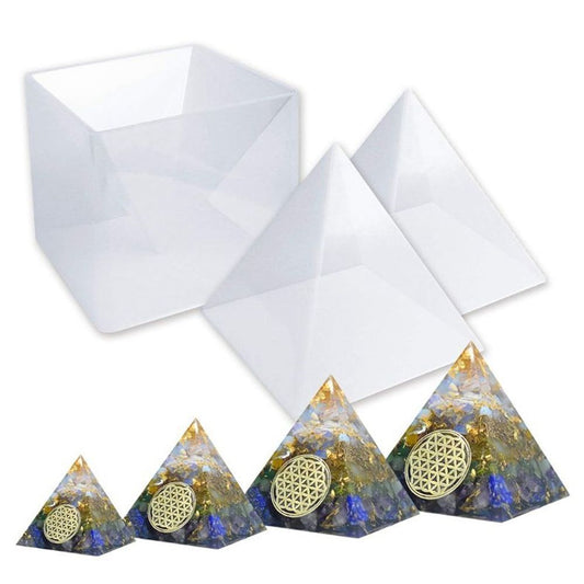 Pyramid Resin Mold Set Large Silicone Pyramid Molds Jewelry Making Craft Mould