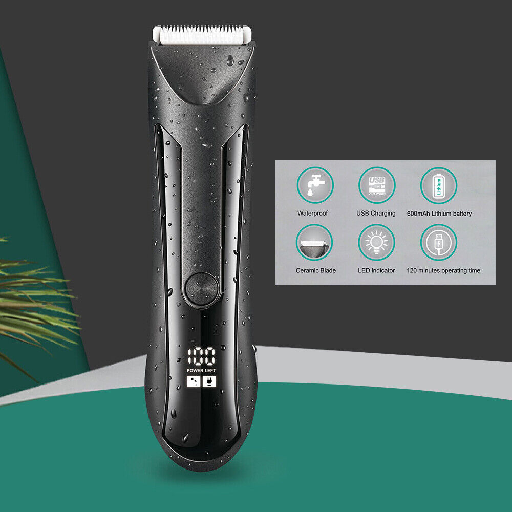 Hair Trimmer Shaver Groomer Balls Body Groin Pubic Mens Manscaper Waterproof