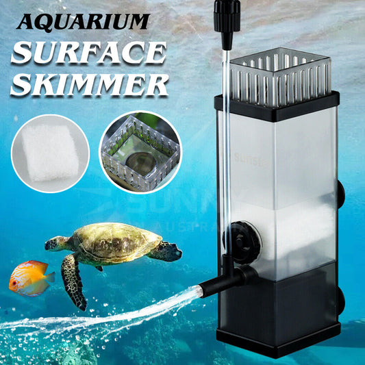 Aquarium Filter Surface Skimmer Fish Tank Pump Oil Film Processor Remove/Carbon