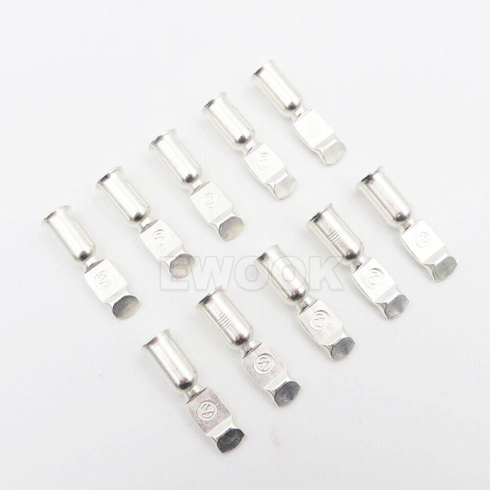 10x 50Amp Copper Terminals Connector For 50a Anderson Style Plugs Contacts 10x 50Amp 铜端子连接器，适用于 50a Anderson 型插头触点