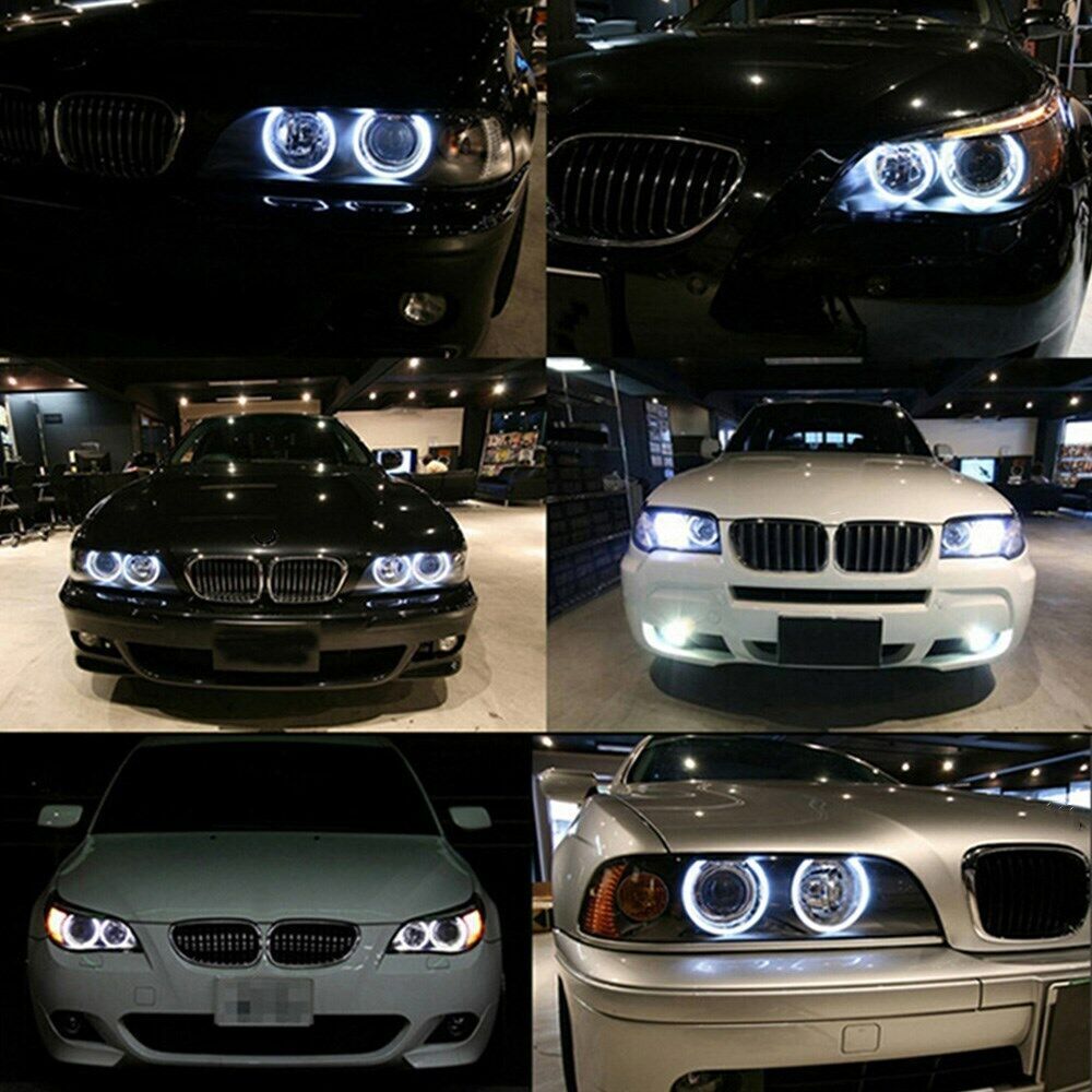 2x Angel Eyes LED Halo Ring Light Bulbs Error Free For BMW X5 E39 E53 E60 E61 E63